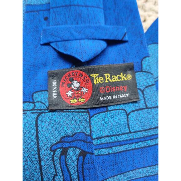 Disney Mickey Mouse Mickey & Co Silk Tie, 100% Silk Made in Italy - Picture 3 of 5